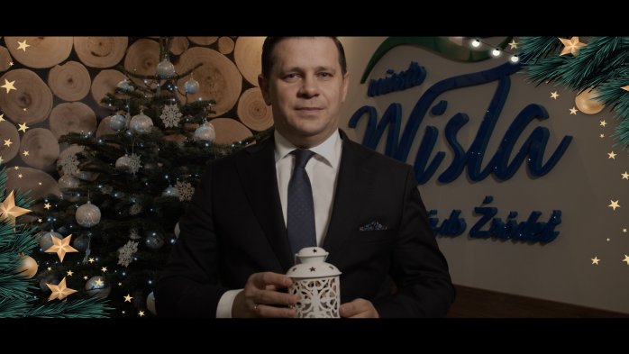 Kadr z filmu - burmistrz Tomasz Bujok